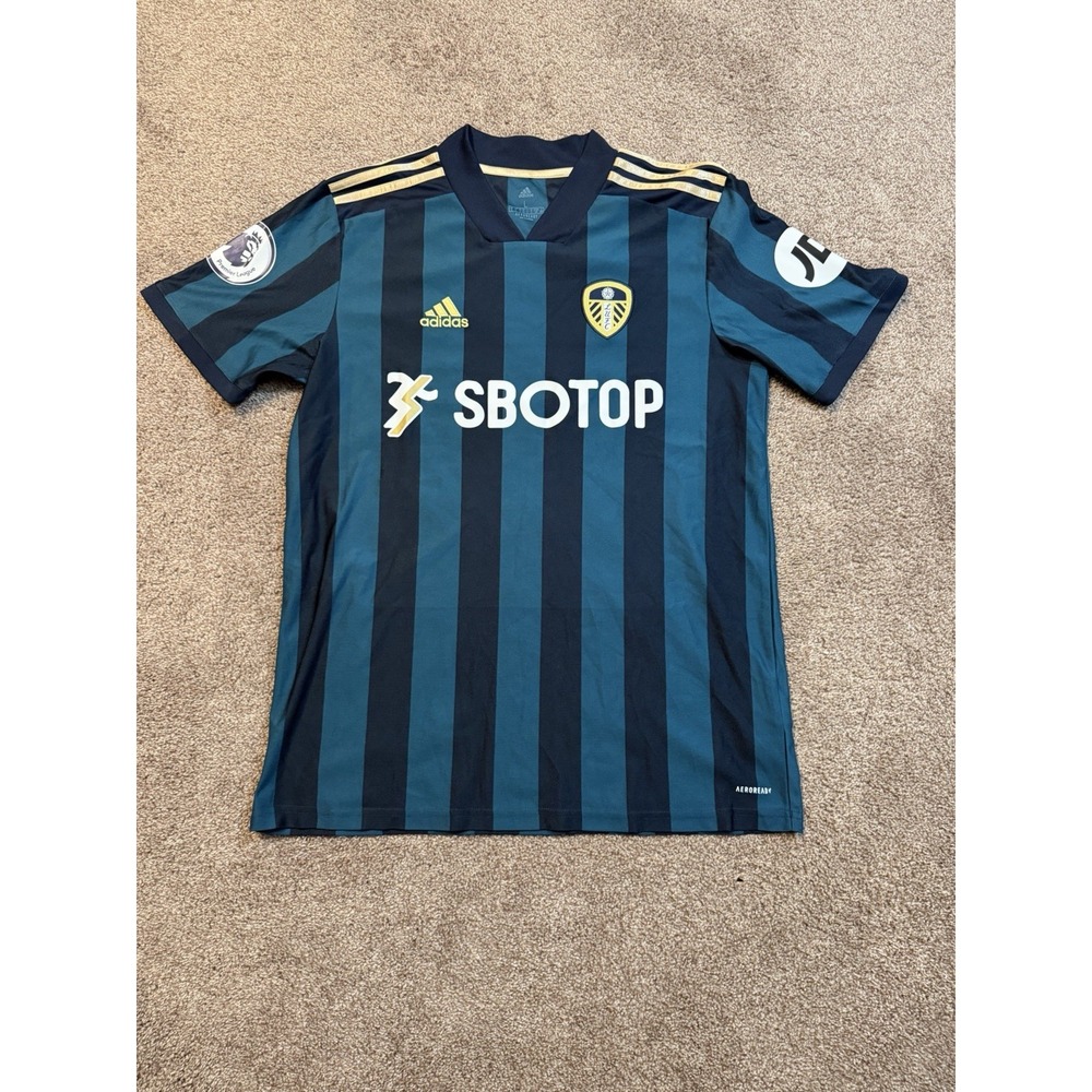 LEEDS UNITED 2020 2021 AWAY FOOTBALL SHIRT SOCCER JERSEY ADIDAS MENS SIZE L